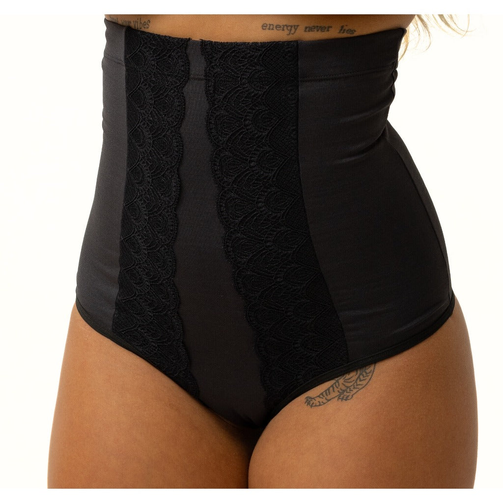 Kit 2 Calcinhas Cinta Modeladora em Renda Suplex Pós Parto - MM119