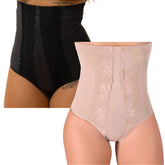 Kit 2 Calcinhas Cinta Modeladora em Renda Suplex Pós Parto - MM119
